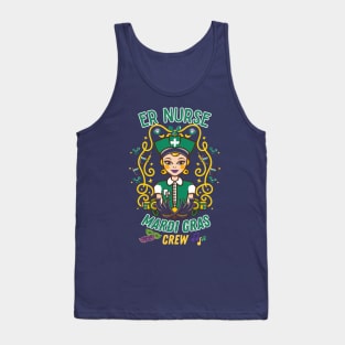 RN Mardi Gras Nurse Crew Family Group Nursing Lovers Tank Top